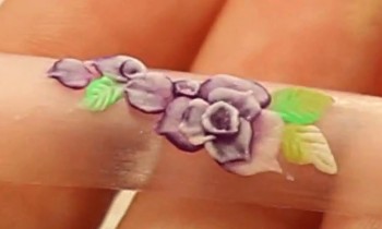 3D Acrylic Nail Art Tutorial Video Flower Garland Design by Naio Nails