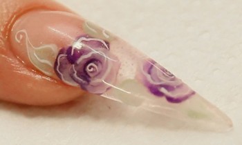 3D Inlayed Roses Acrylic Nail Tutorial Video by Naio Nails