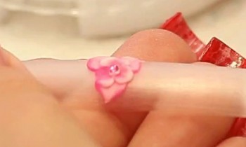 3D Nail Art Design Flower Petals by Naio Nails