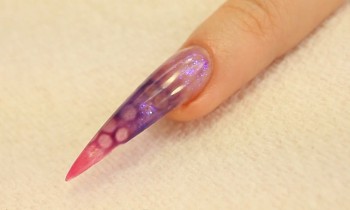 Bubble Effect UV Gel Stiletto Nail Design Tutorial Video by Naio Nails
