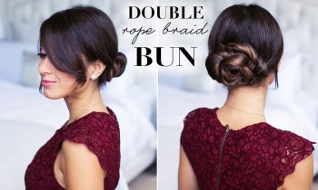 Double Rope Bun Hair Tutorial