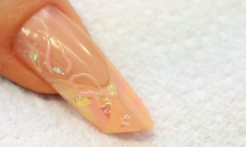 Edge Acrylic Nail with Pastel Marble Gel Design Tutorial Video by Naio Nails