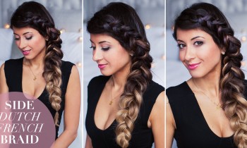 Side Dutch French Braid Hair Tutorial