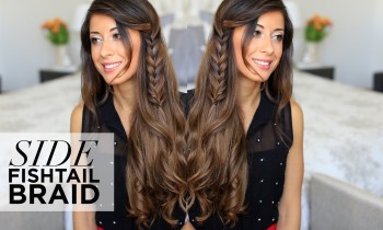 Side Fishtail Braid Hairstyle