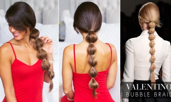 Valentino Bubble Ponytail Tutorial