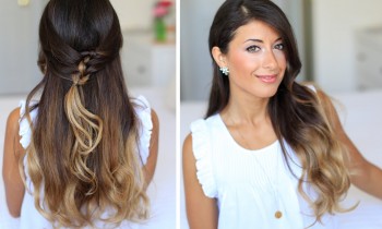 French Knot Half-Do Hairstyle