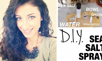 DIY Sea-Salt Spray for Beautiful Curls