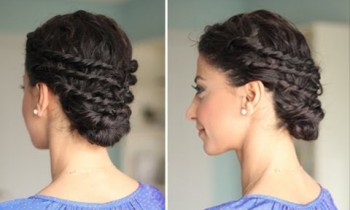 Easy Up-Do for Naturally Curly Hair