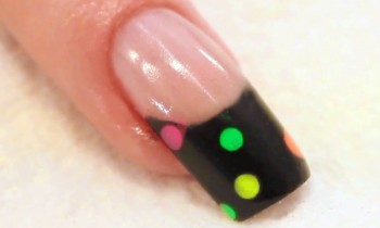Encapsulated Polka Dots Acrylic Nail Tutorial Video by Naio Nails