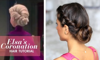 Frozen Elsa’s Coronation Up-Do Hairstyle