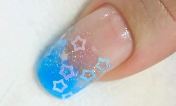Nail Art Spangles Encased into an Acrylic Nail Tutorial Video by Naio Nails