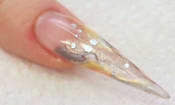 Sculptured Stiletto Metallic UV Gel Nail Tutorial Video by Naio Nails