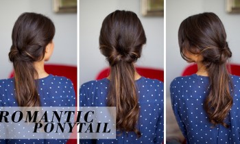 Soft Romantic Ponytail Hairstyle