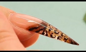 Stunning Leopard and Tiger Print Acrylic Nail Tutorial by Naio Nails
