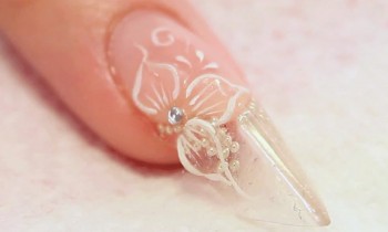 Edge Nail, with Encapsulated Beads Tutorial Video by Naio Nails