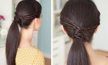 Triple Twisted Pony Tail