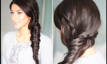 Cute, Spring Fishtail Braid Hairstyle