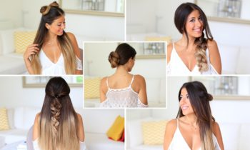 5 SUPER EASY 1 Minute Heatless Hairstyles | Luxy Hair