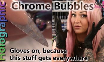 How to Create Holochrome Encapsulated Bubbles Under the Nail Tip.