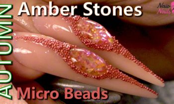 Amber Stones Gel Design – Naio Nails Tutorial