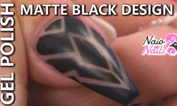 How to Create a Matte Black Design With Gel Polish