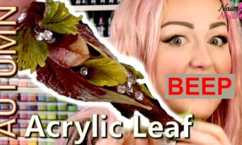 Crazy Autumn Nail Design – Leaf Shaped Acrylic Tutorial