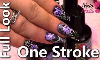 One Stroke Full Look Floral Design