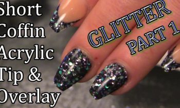 Salon Style Nails – Short Ballerina/Coffin Glitter Nails – Naio Nails Tutorial – Part 1