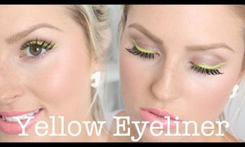 Chit Chat Getting Ready ♡ Dramatic Yellow Eyeliner, Spring Makeup