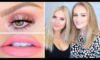 Perfect Peach Makeup ♡ Get Ready With Me & Sally Jo!