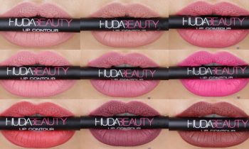 ALL Huda Beauty Lip Contour Swatches + REVIEW 👉🏽 INFO BOX