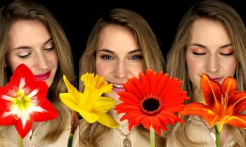 3 Easy Simple Makeup Looks for Beginners. Flowers Inspired Makeup Tutorial. Flower TimeLapse.