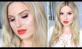 Perfect Spring or Summer Makeup! ♡ Freckles, Bold Lips, Bright Eyes!