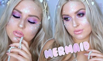 Pretty Mermaid Tutorial! ♡ Easy Halloween Makeup! Sparkles & Scales
