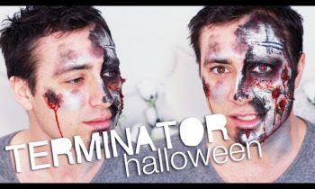 Halloween Terminator Makeup ♡ Creepy Zombie Mime
