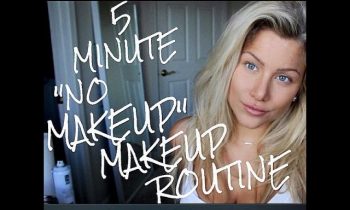 5 minute “no makeup” makeup tutorial