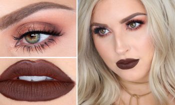 Brown Lipstick Makeup Tutorial ♡ Warm Brown Sultry Smokey Eye