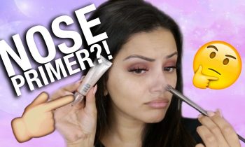NOSE PRIMER?! 🤔 WEIRD way to keep foundation on your nose?!