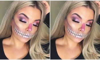 Pink & Purple Skull Makeup Tutorial ♡ Jasmine Hand