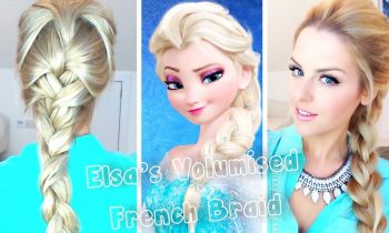 Volumised French Braid Hair Tutorial ~ ❆ Frozen Elsa ❆