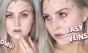 Easy Beginners Vein Tutorial ♡ Zombie Veins Halloween Makeup Tutorial