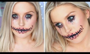 Easy Halloween Stitched Up Mouth ♡ Using Only Makeup!