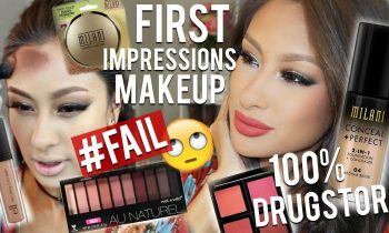 9 FIRST IMPRESSIONS MAKEUP LOOK! -100% DRUGSTORE MAKEUP – Talk Thru