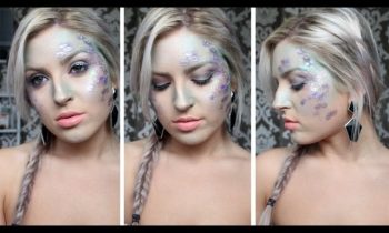 Mermaid Makeup Tutorial ♡ Halloween, Glitter