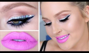 Perfect NYE Makeup! ♡ Easy Chunky Glitter Eyeliner & Hot Pink Lips!