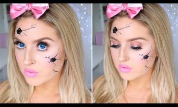 Cracked Broken Doll Tutorial ♡ Pretty & Easy Halloween Makeup!