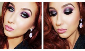 Black & Purple Edgy Holiday Makeup Look | Jaclyn Hill