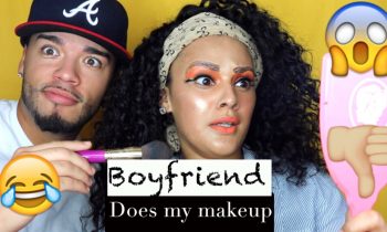 Boyfriend Does My Makeup Challenge | Viva_Glam_Kay