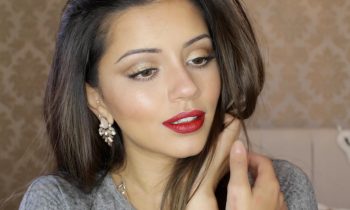 CHATTY Drugstore Christmas Red + Gold Makeup Tutorial | Kaushal Beauty