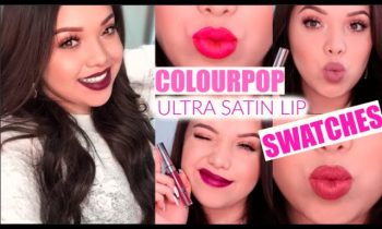 COLOURPOP ULTRA SATIN LIPS SWATCHES!